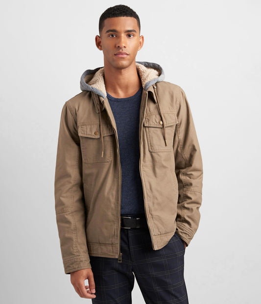 Canvas Jacket With Hood