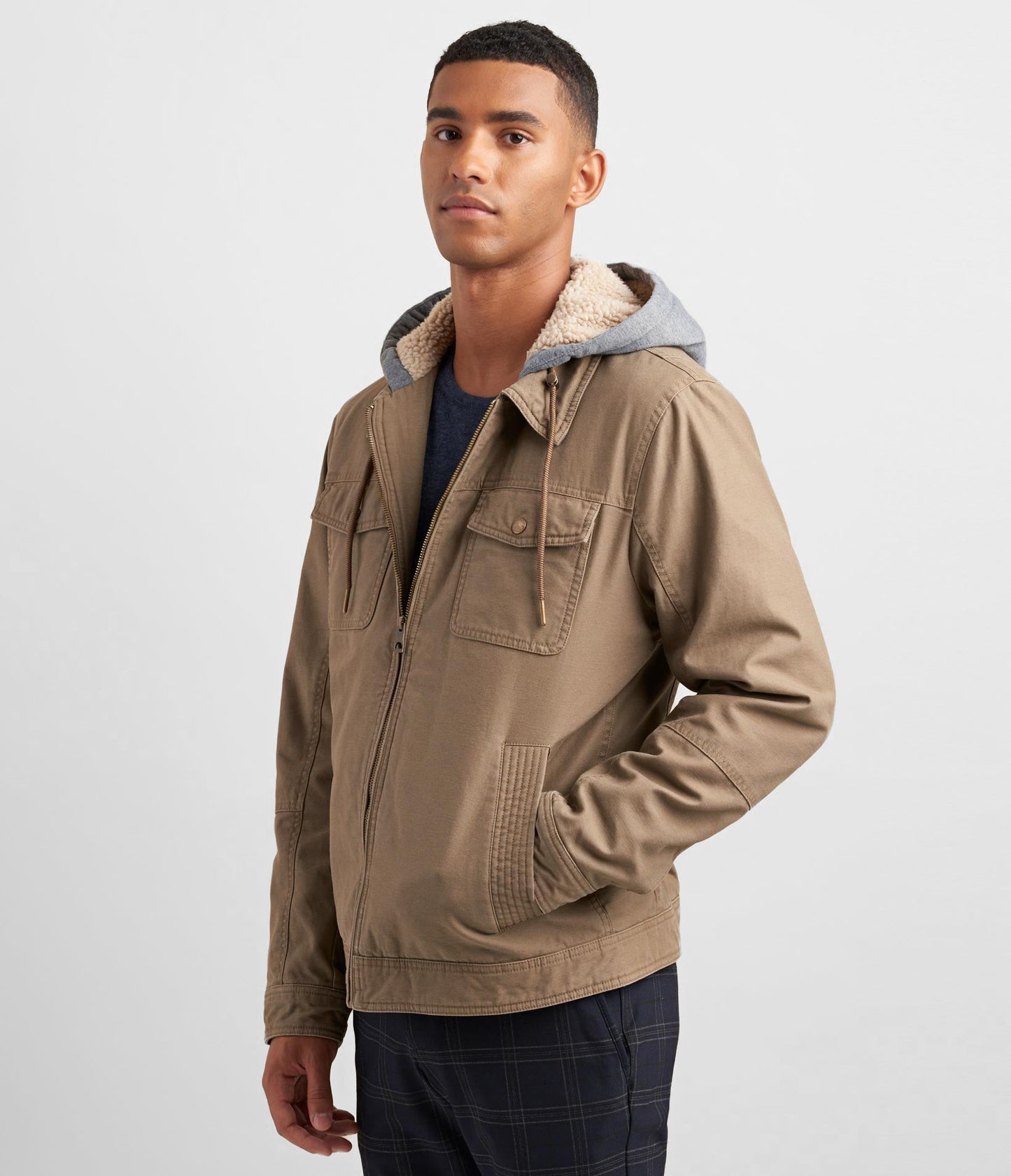 Canvas Jacket With Hood