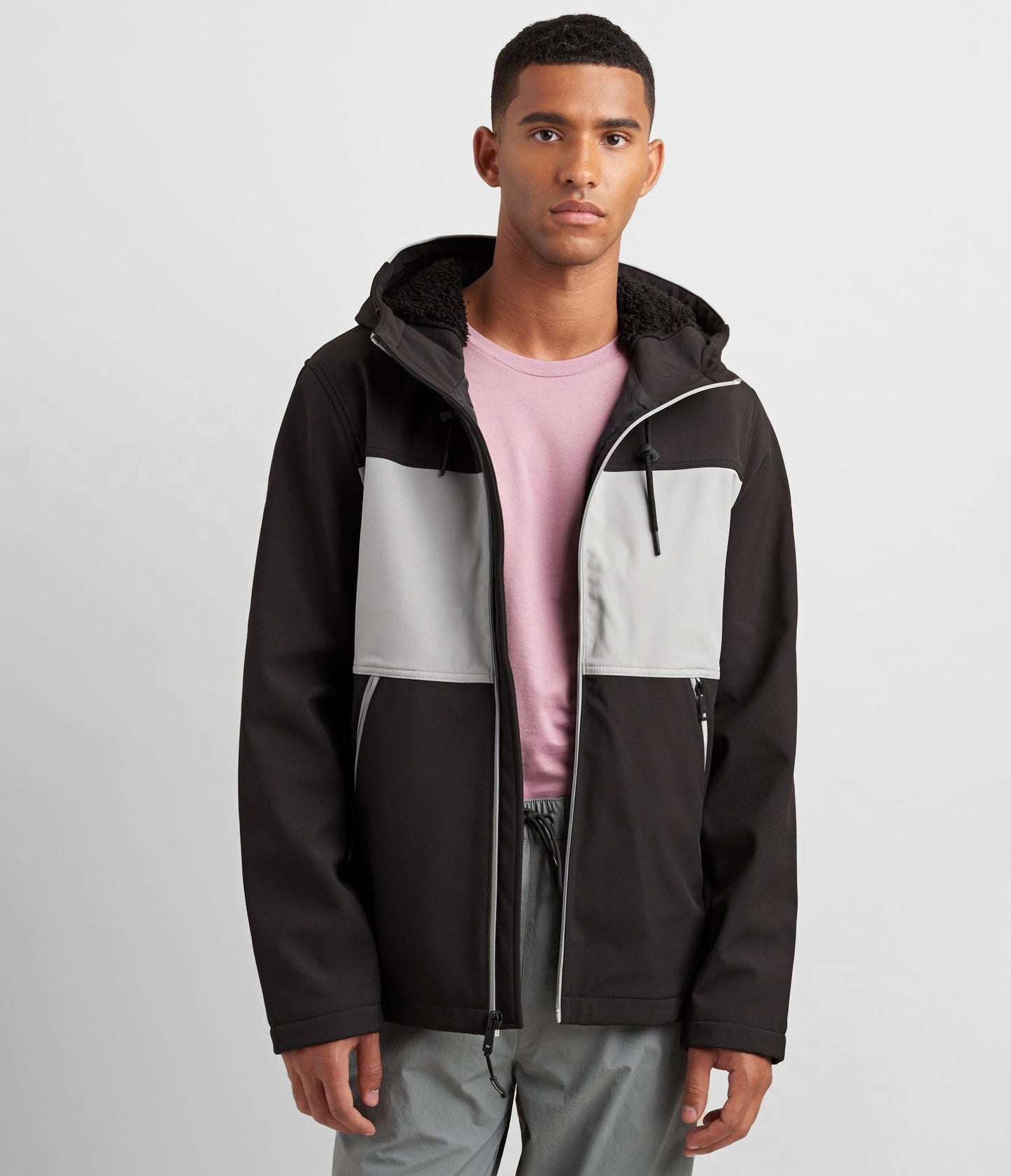 Reflective Detail Sherpa Lined Hood