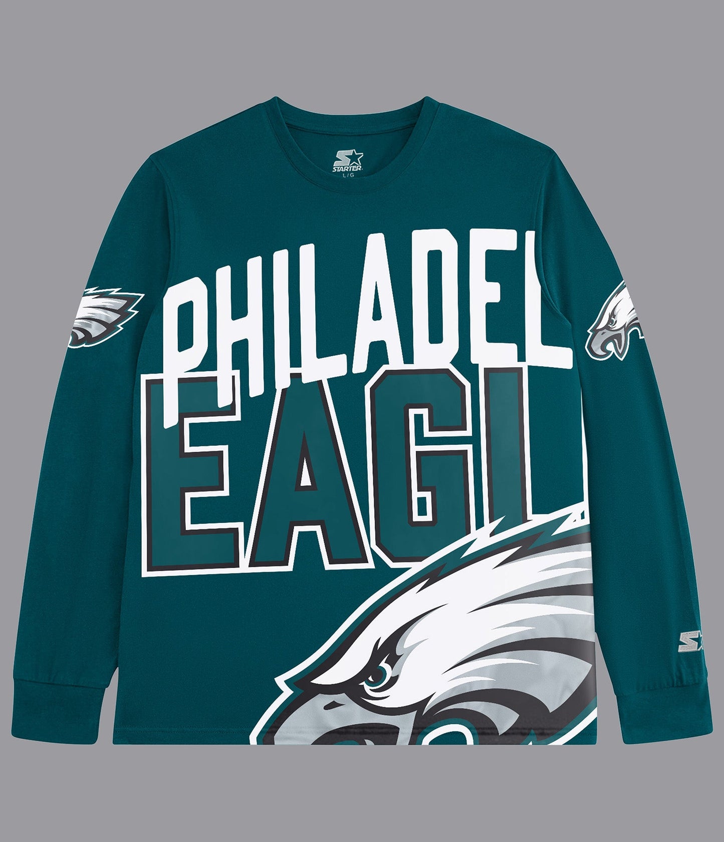 Eagles Clutch Hit Long Sleeve Graphic Tee