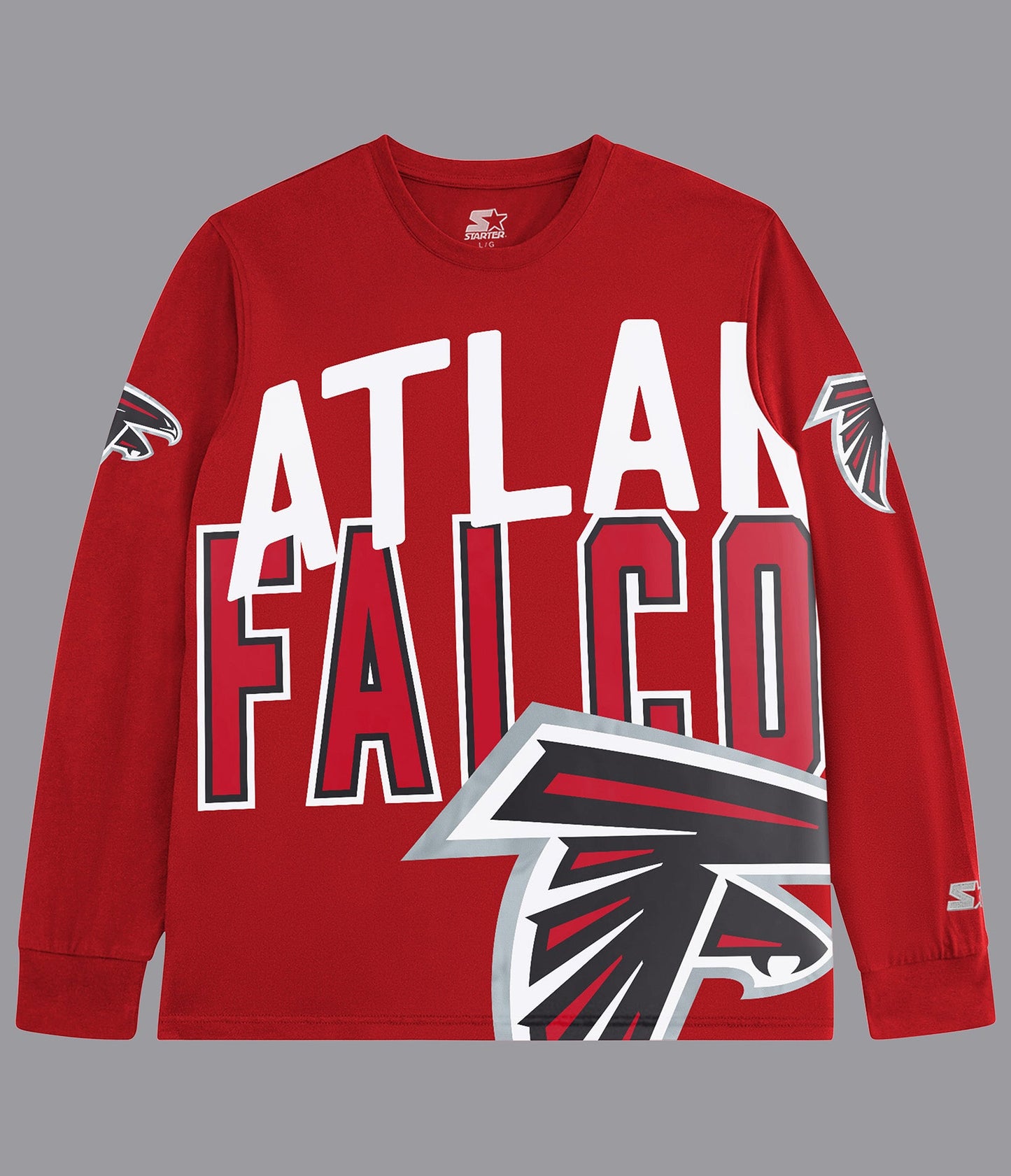 Atlanta Falcons Clutch Hit Long Sleeve Graphic Tee