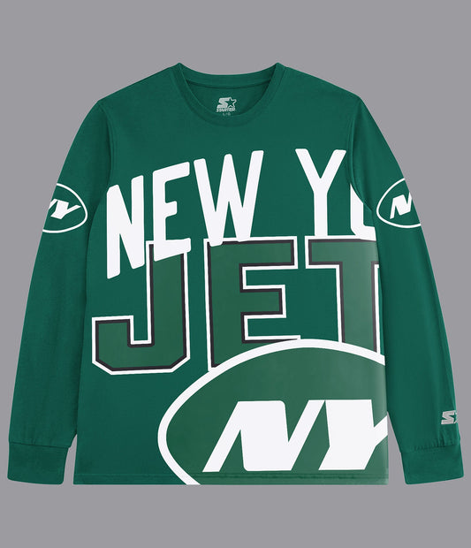 NY Jets Clutch Hit Long Sleeve Graphic Tee