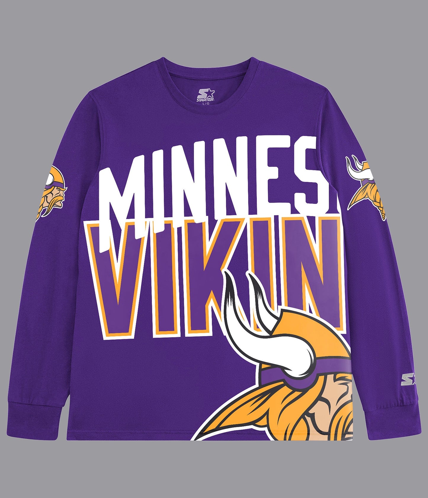 Minnesota Vikings Clutch Hit Long Sleeve Graphic Tee