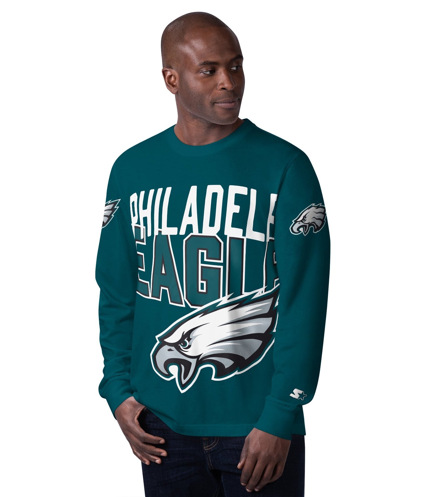 Eagles Clutch Hit Long Sleeve Graphic Tee