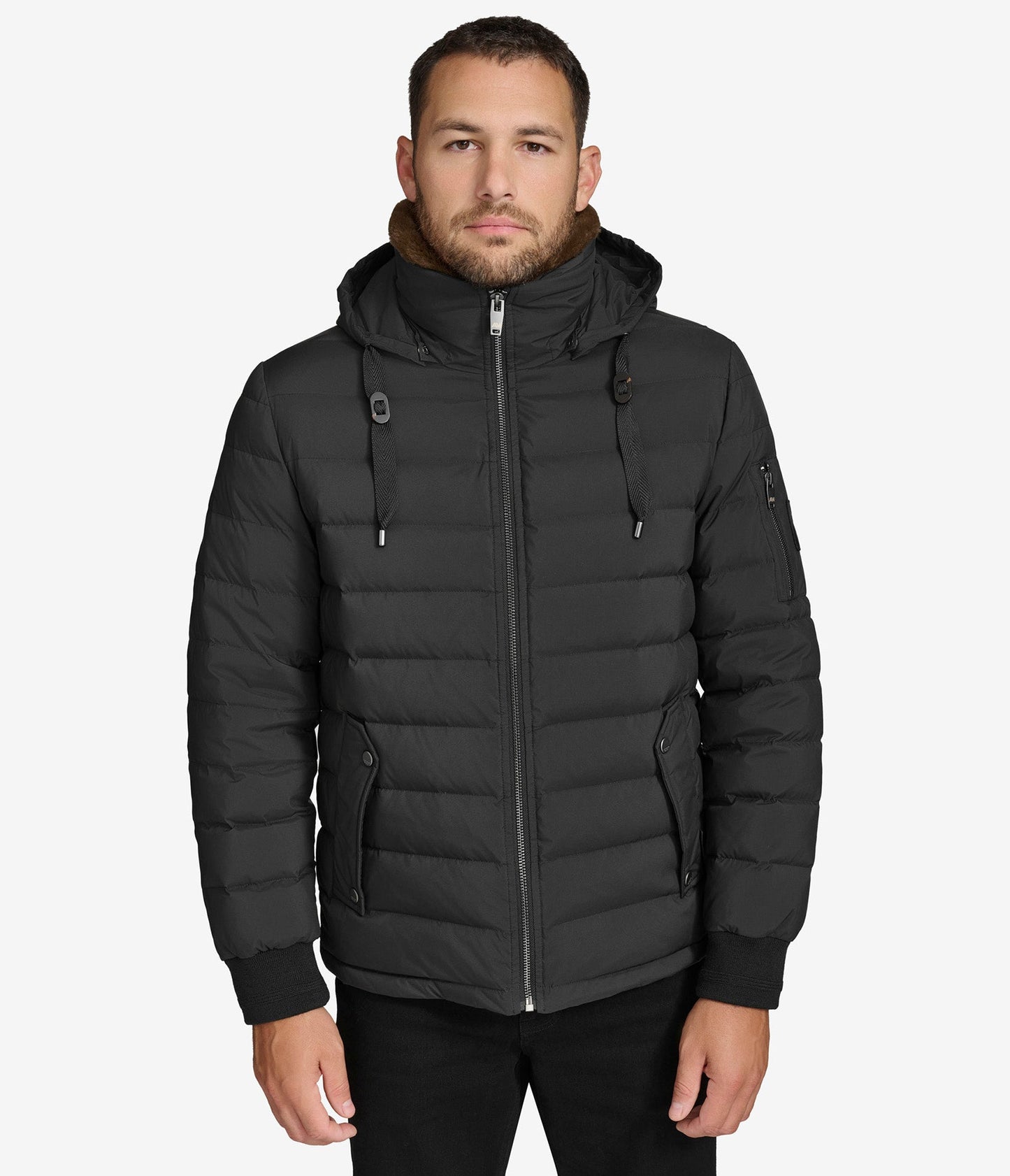 Loxton Puffer With Faux Collar