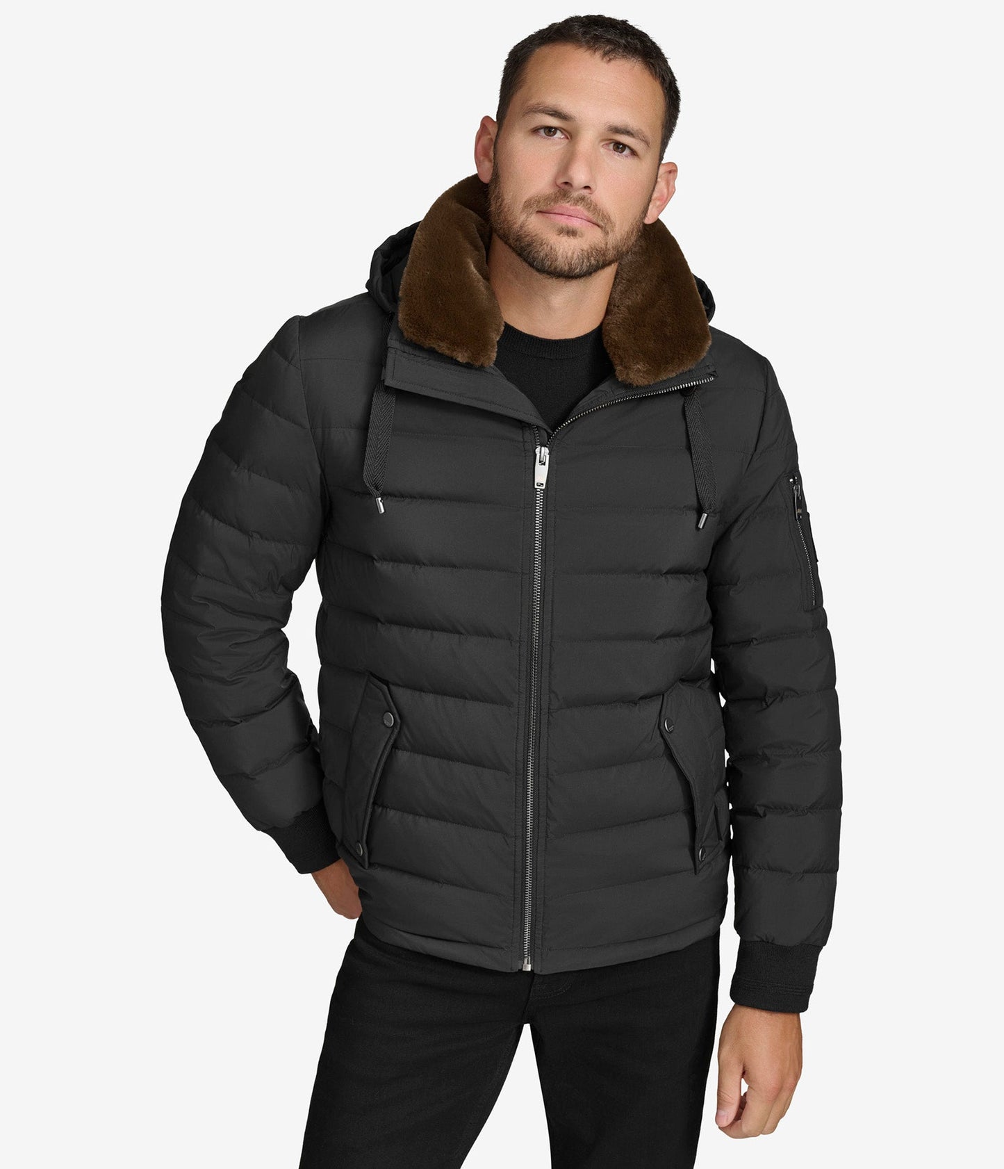 Loxton Puffer With Faux Collar