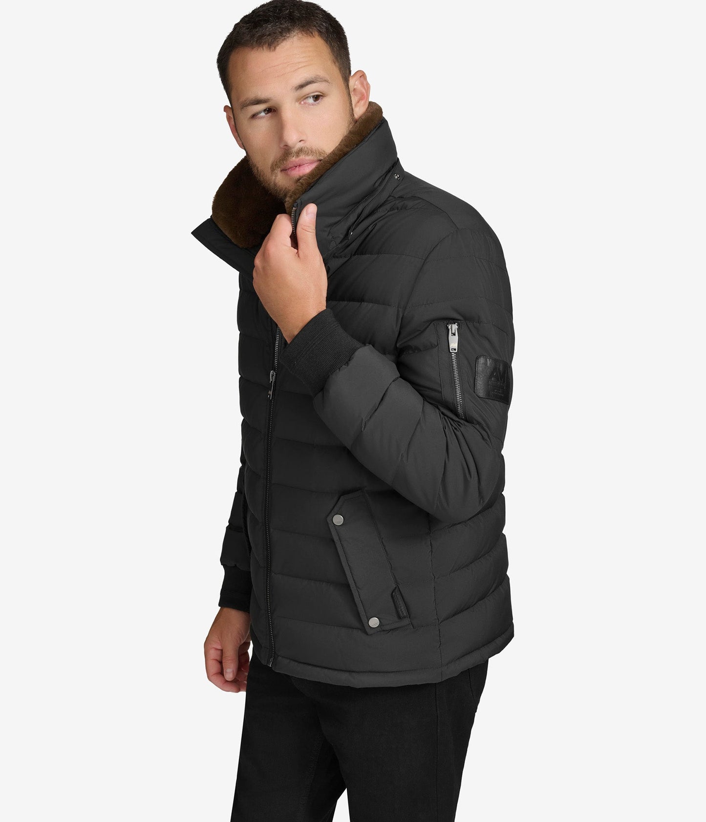 Loxton Puffer With Faux Collar