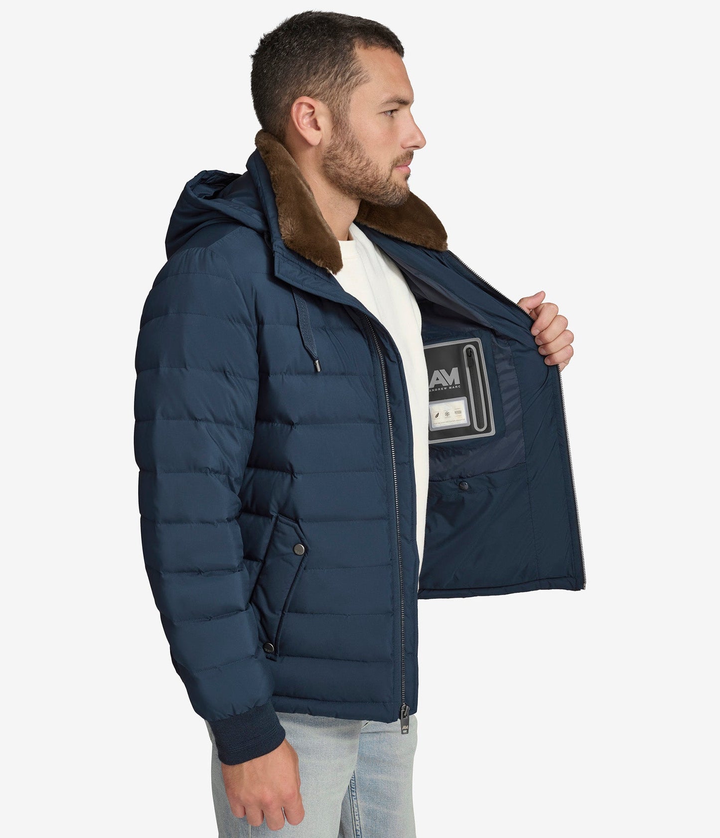 Loxton Puffer With Faux Collar