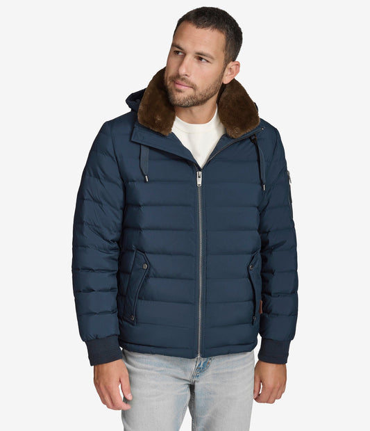 Loxton Puffer With Faux Collar