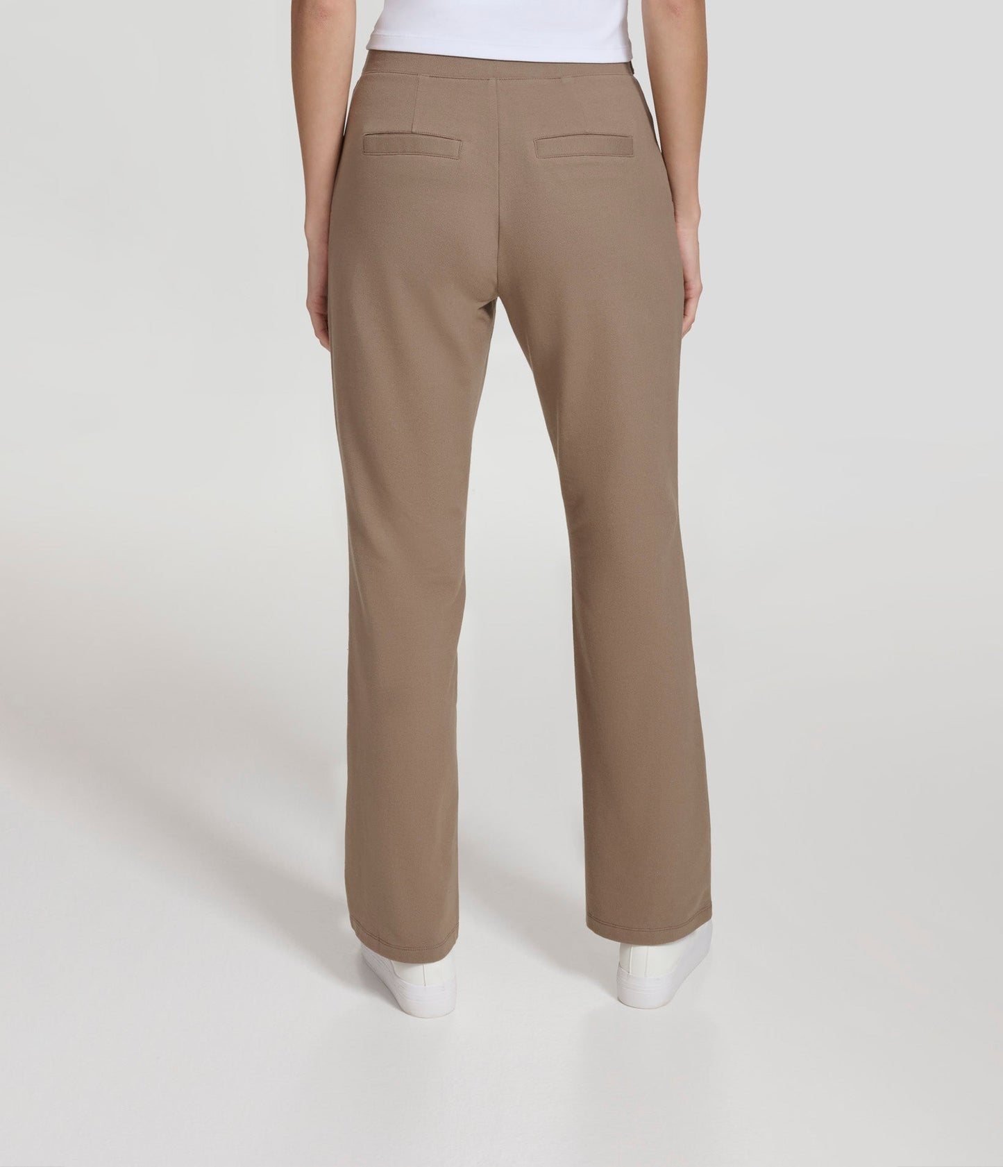 Pull On Knit Twill Kick Flare Pant with Sailor Buttons