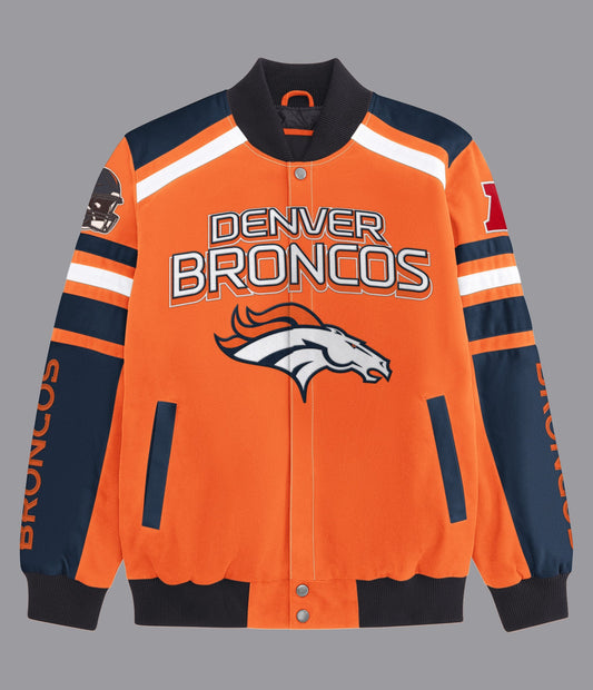 Denver Broncos Power Forward Racing Jacket