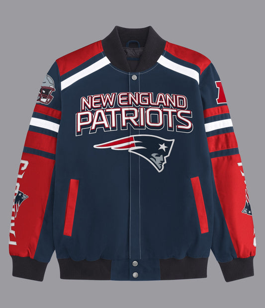 New England Patriots Power Forward Racing Jacket