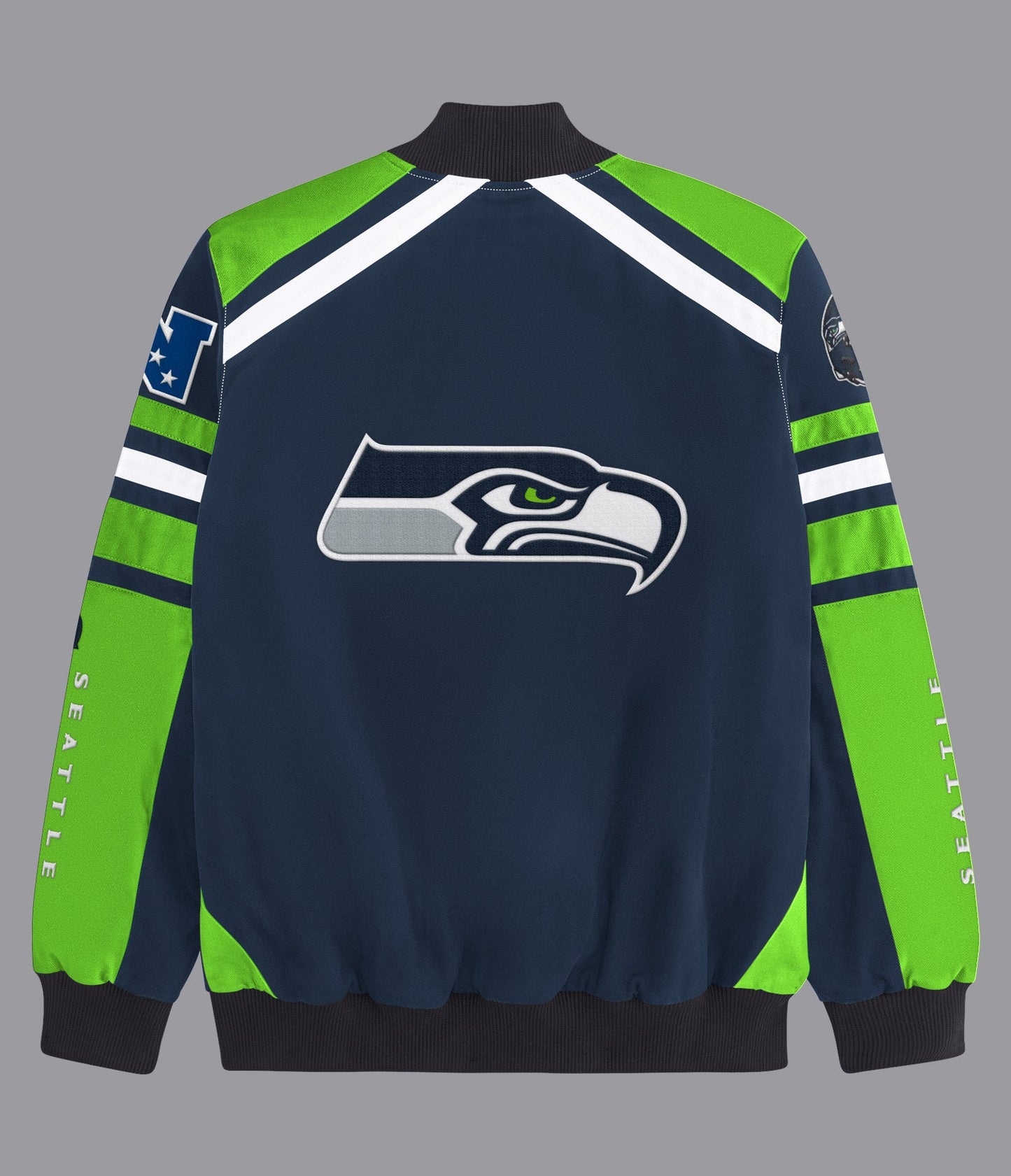 Seattle Seahawks Power Forward Racing Jacket