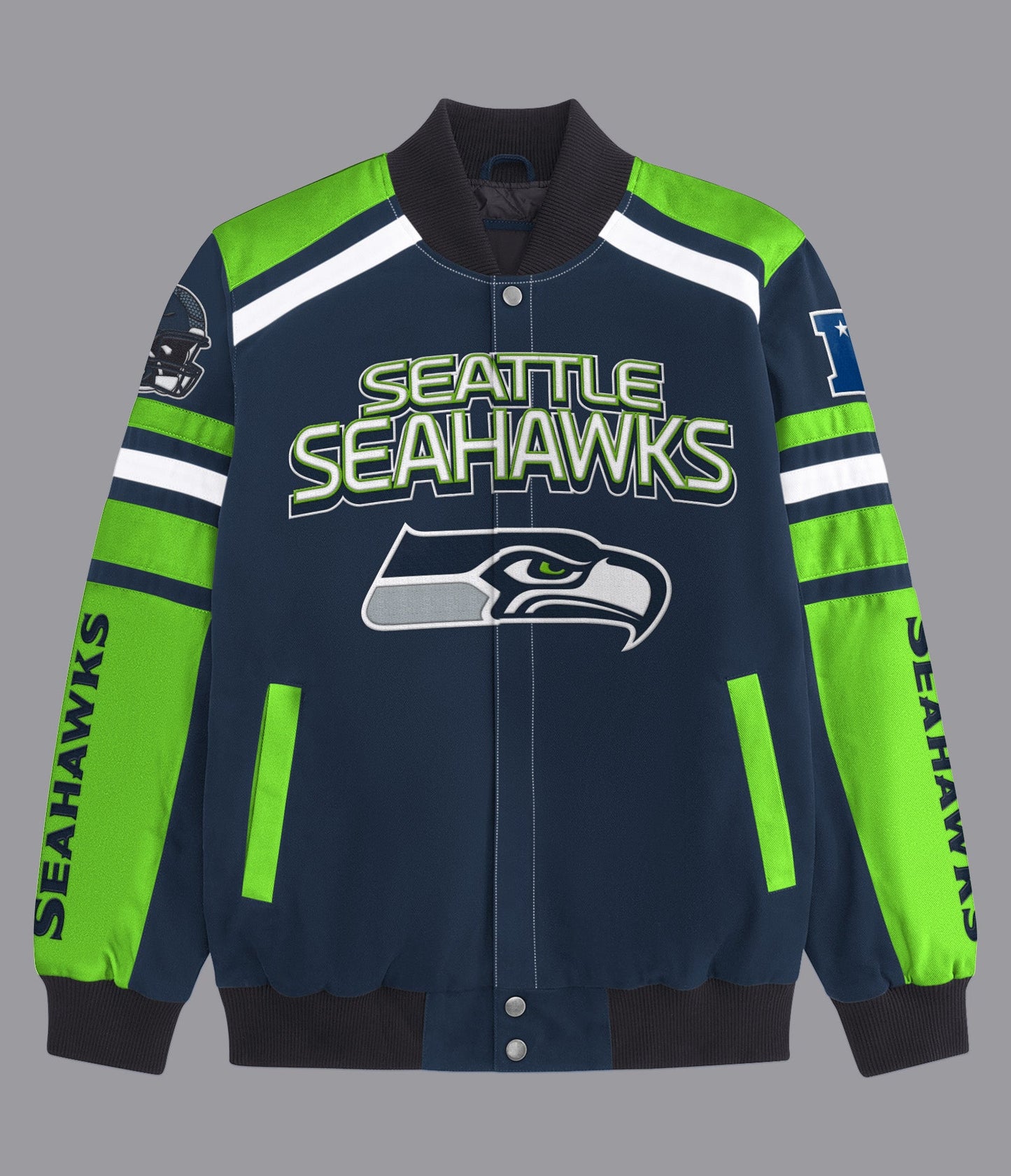 Seattle Seahawks Power Forward Racing Jacket