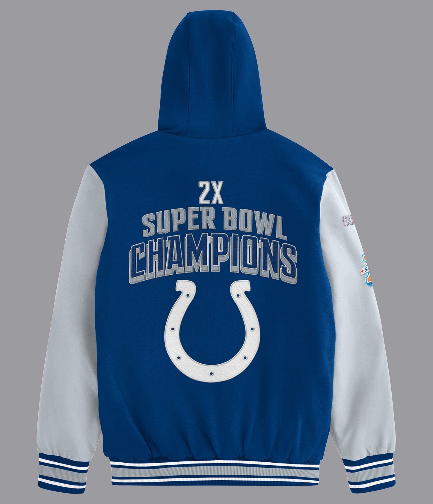 Indianapolis Colts Player Option Color Blocked Full Zip Hoodie