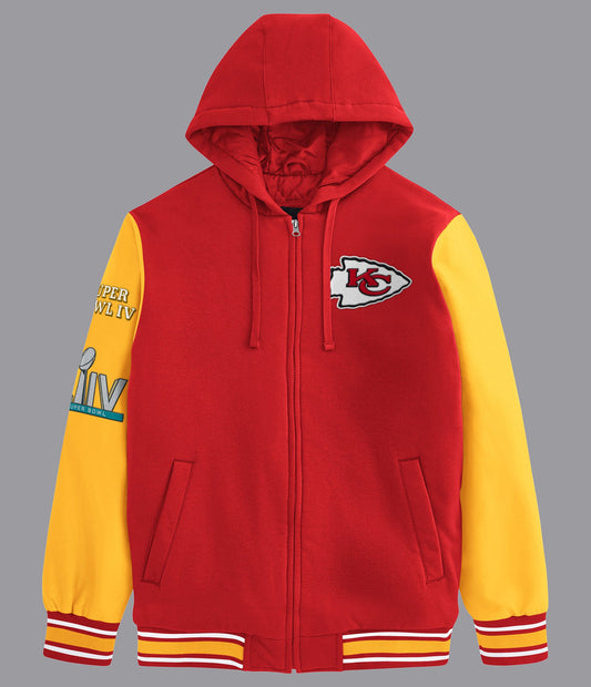 Kansas City Chiefs Player Option Color Blocked Full Zip Hoodie