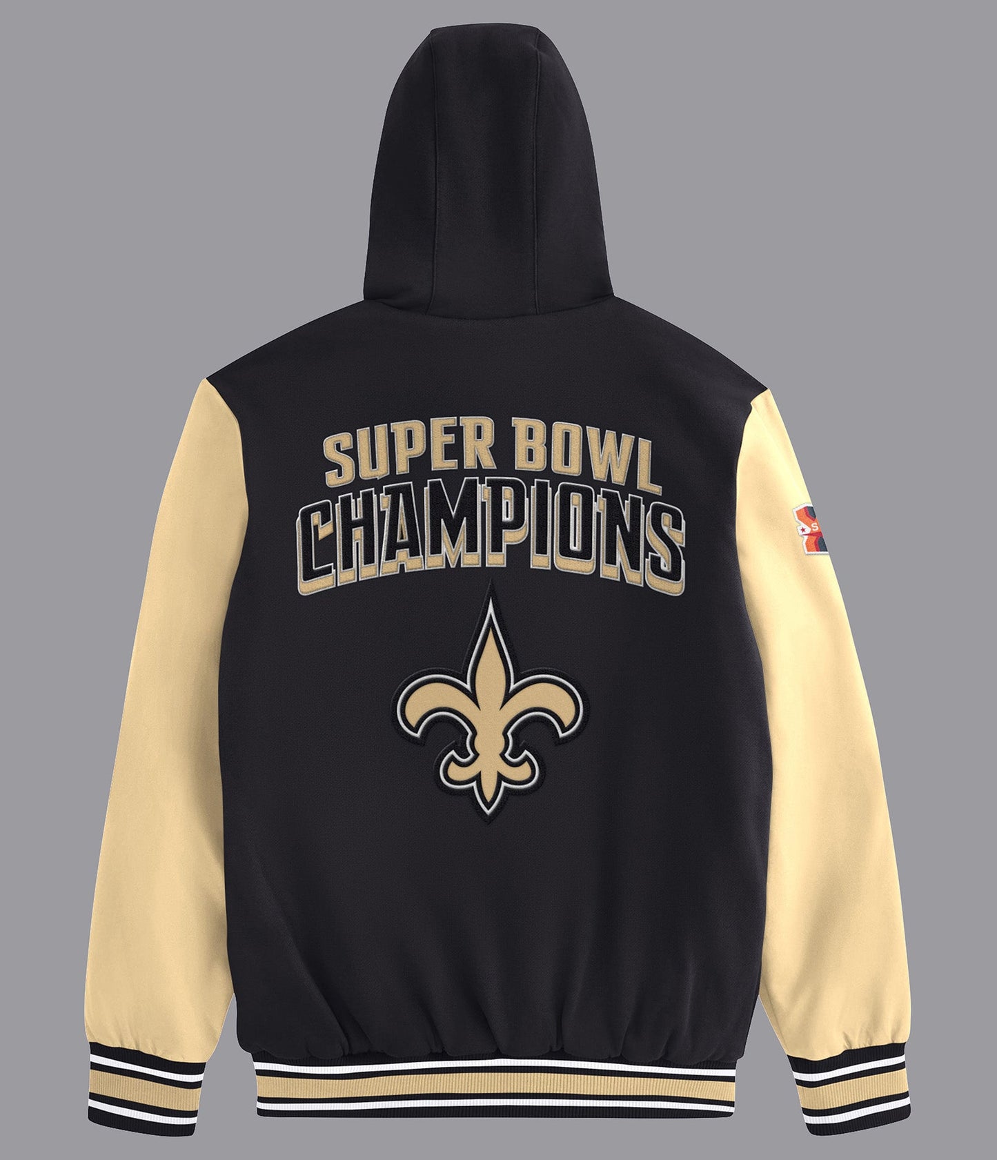 New Orleans Saints Player Option Color Blocked Full Zip Hoodie