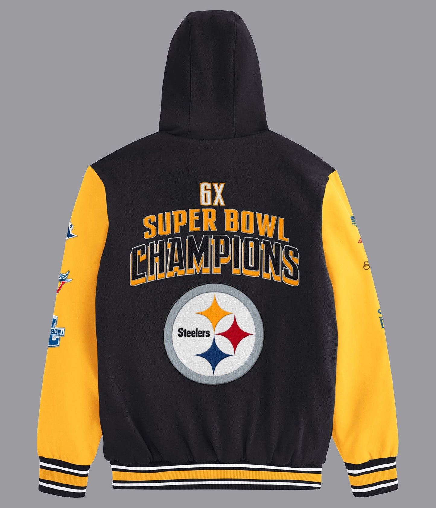 Pittsburgh Steelers Player Option Color Blocked Full Zip Hoodie