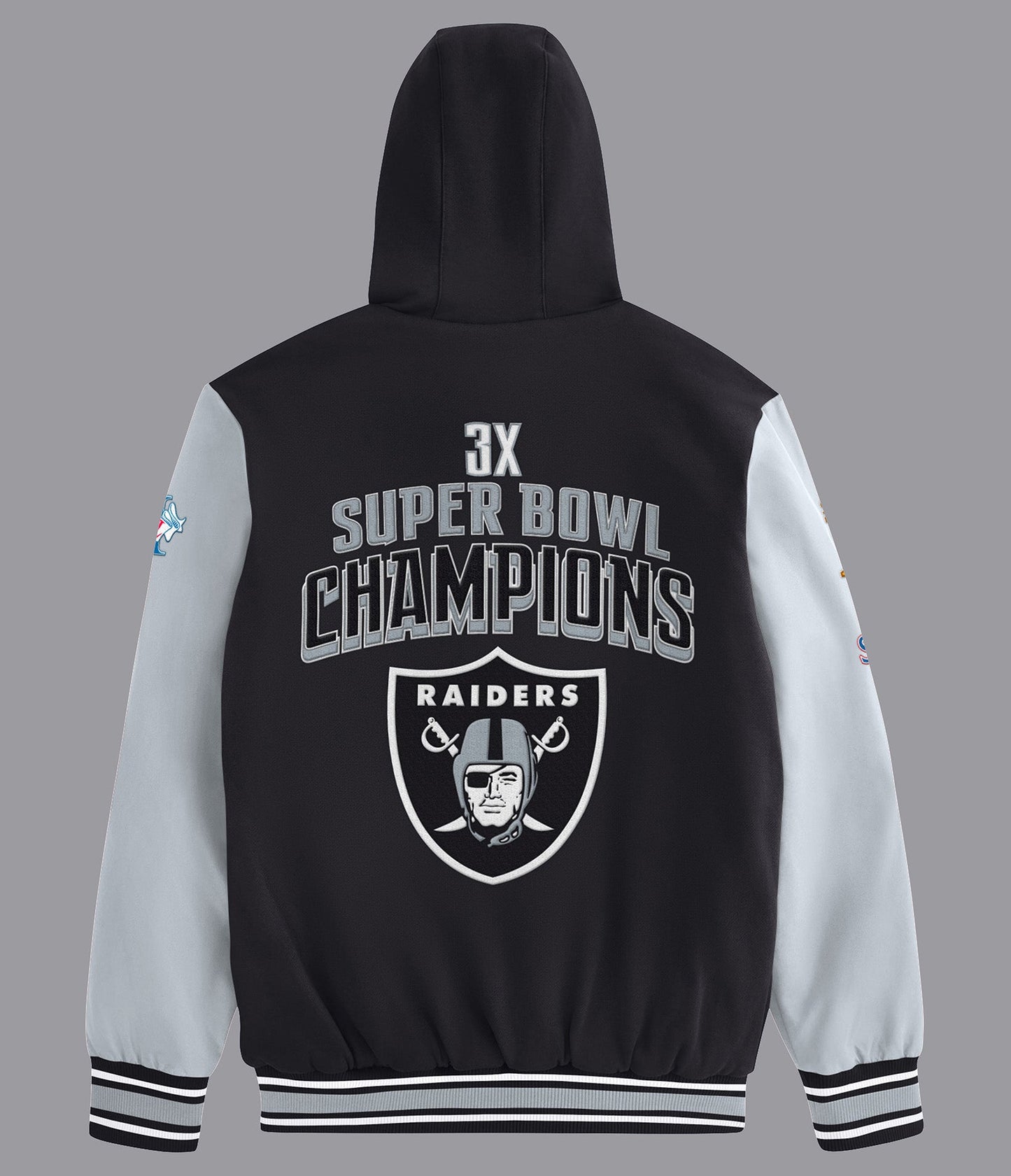 Raiders Player Option Color Blocked Full Zip Hoodie