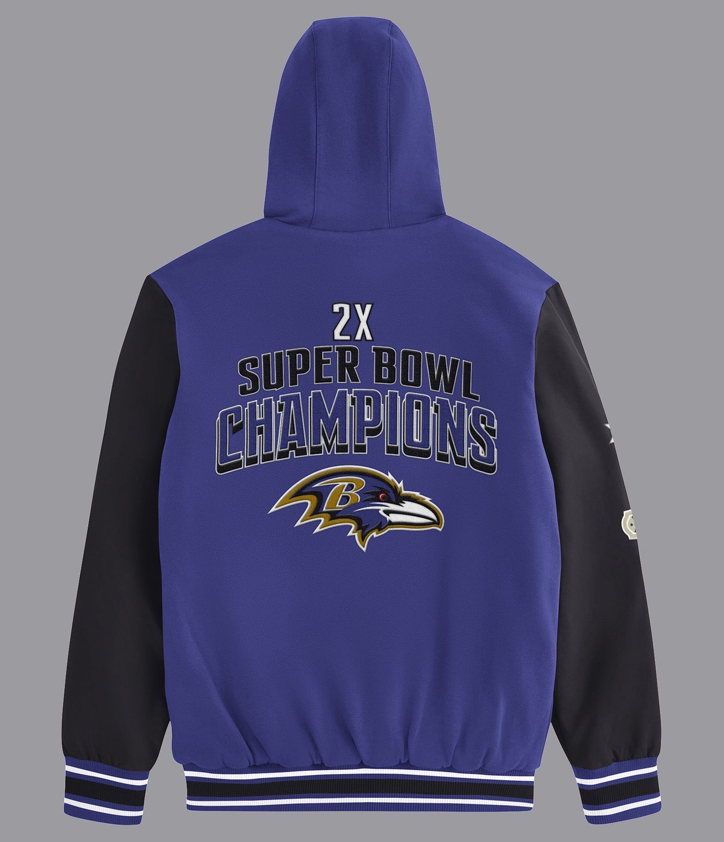 Baltimore Ravens Player Option Color Blocked Full Zip Hoodie