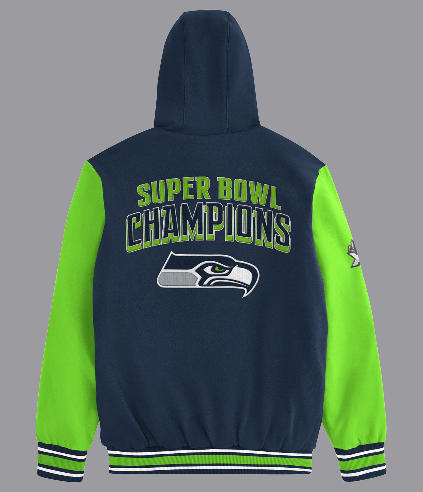 Seattle Seahawks Player Option Color Blocked Full Zip Hoodie