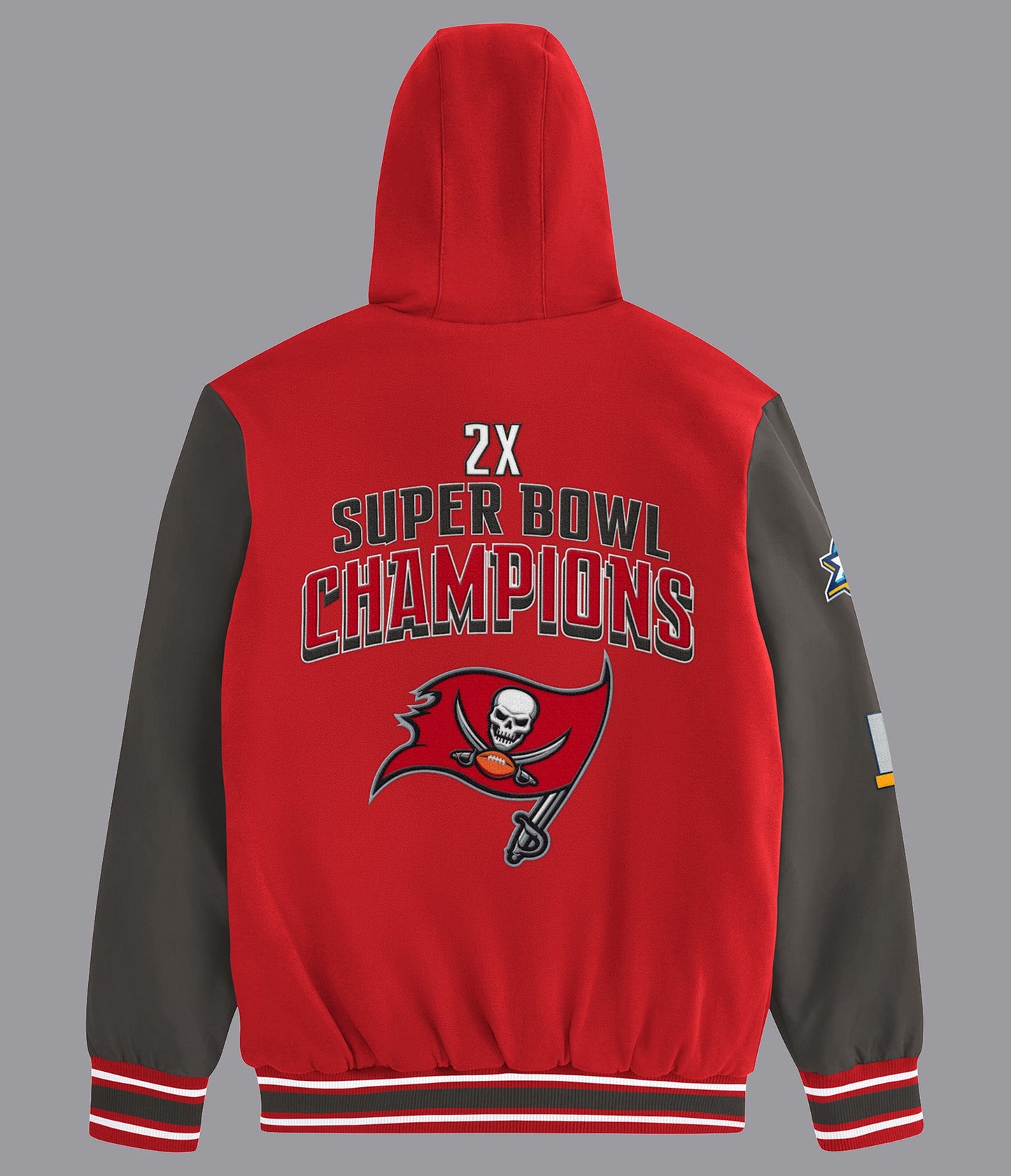 Tampa Bay Buccaneers Player Option Color Blocked Full Zip Hoodie