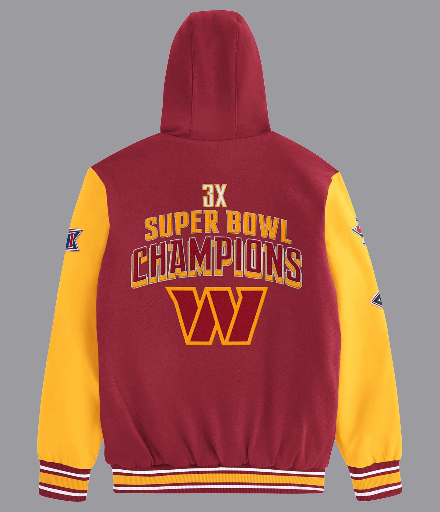 Washington Commanders Player Option Color Blocked Full Zip Hoodie