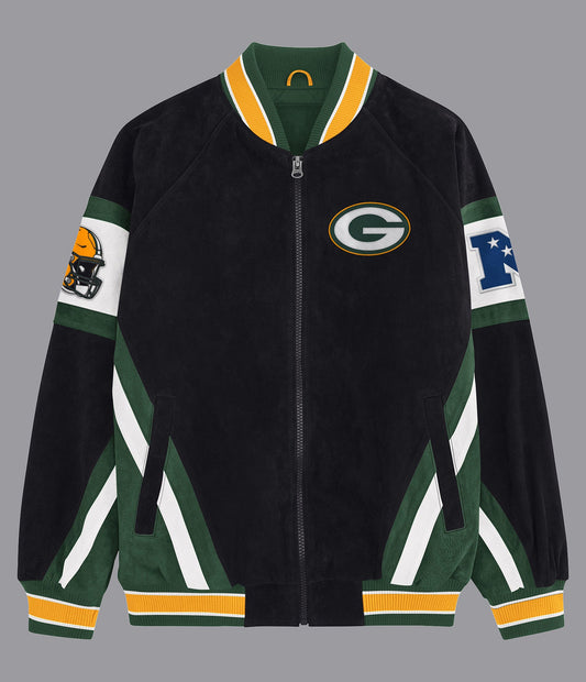 Green Bay Packers  Suede Varsity Jacket