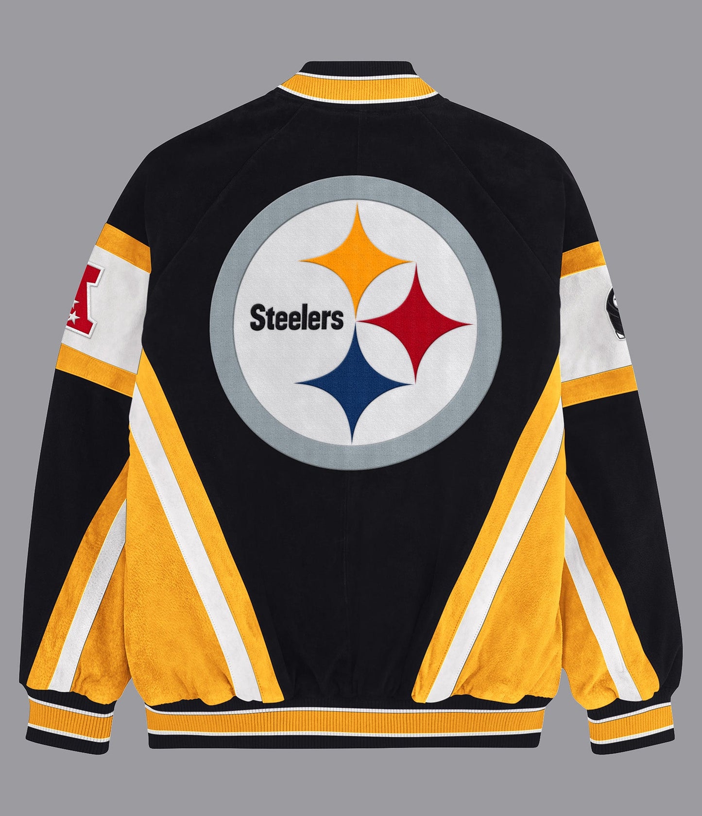 Pittsburgh Steelers Suede Varsity Jacket