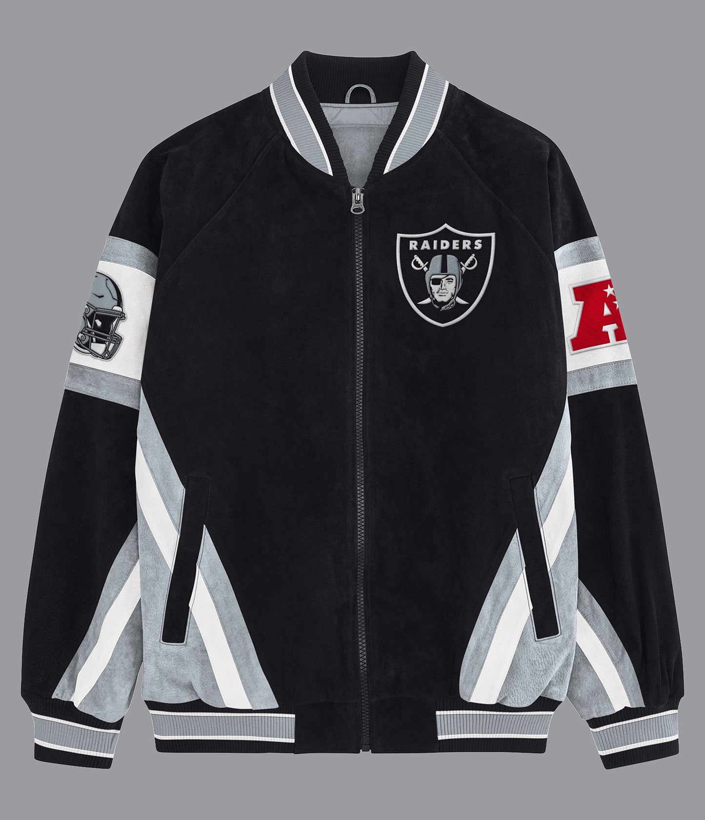 Raiders Suede Varsity Jacket