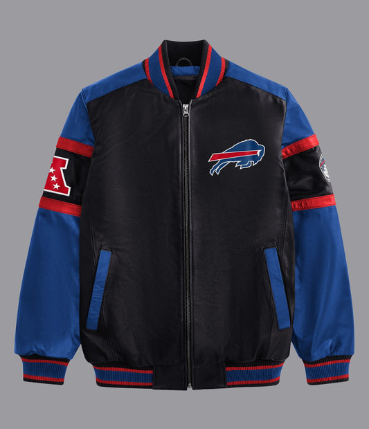 Buffalo Bills South Paw Leather Jacket