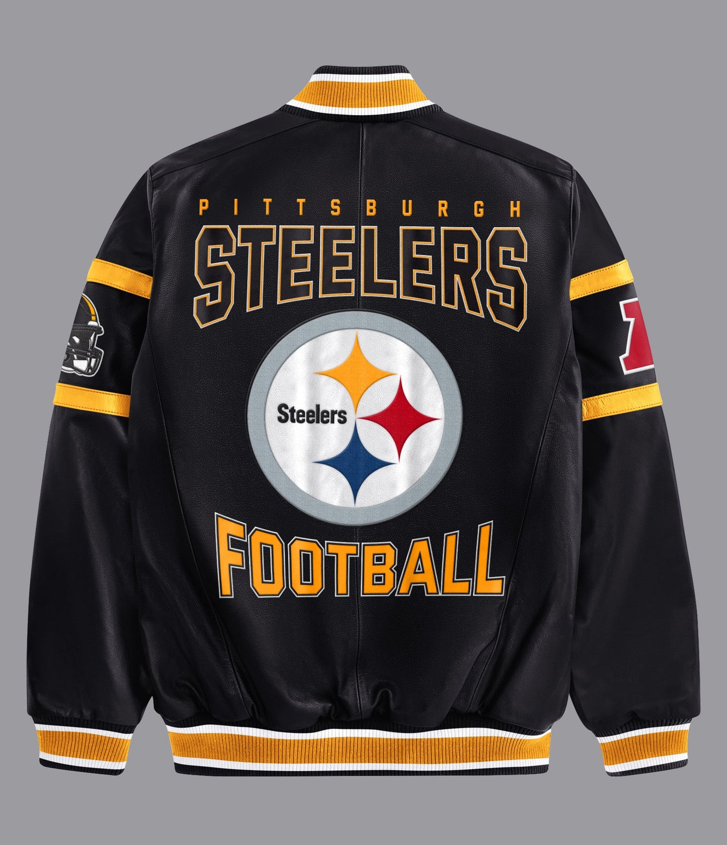 Pittsburgh Steelers South Paw Leather Jacket