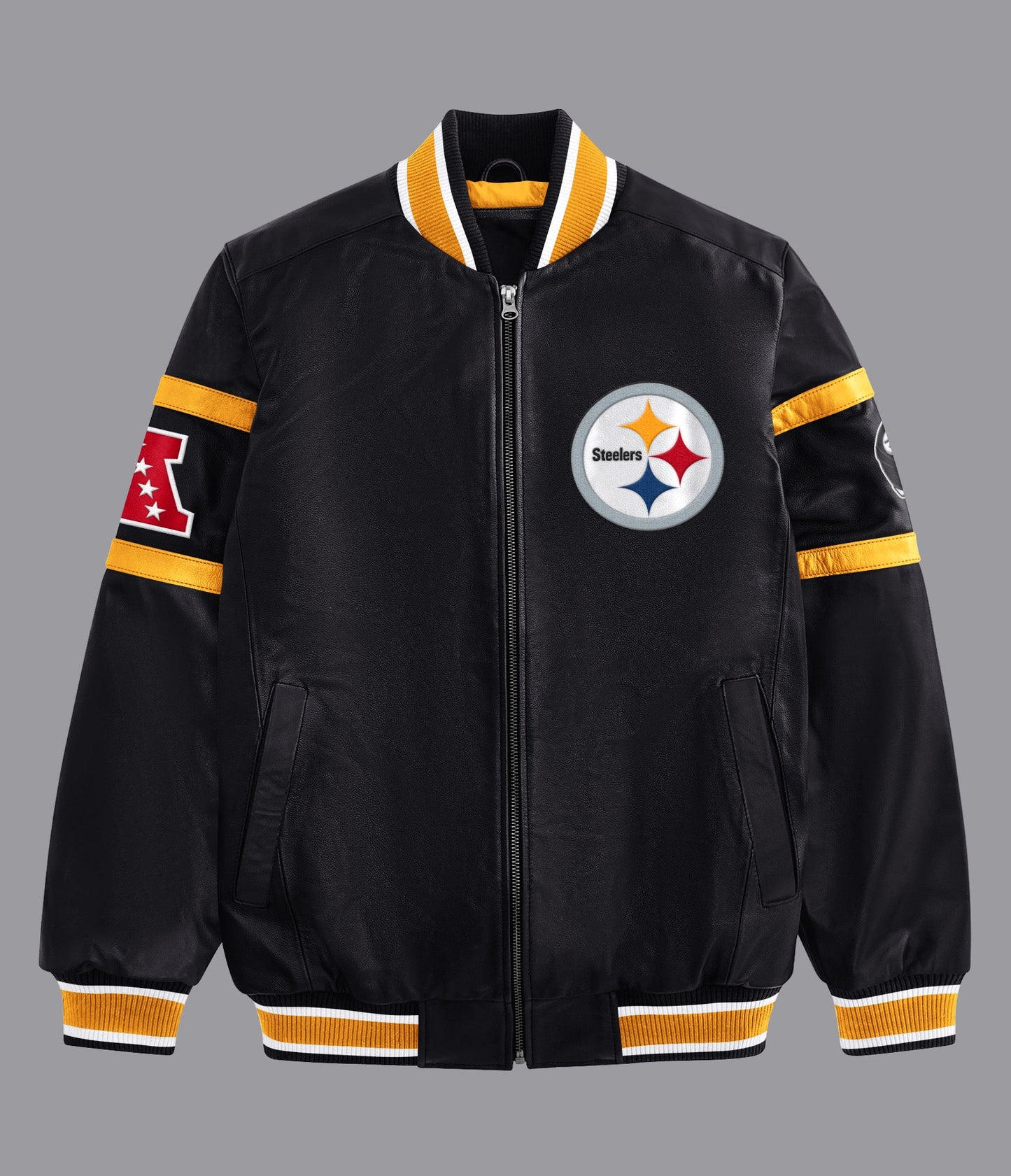 Pittsburgh Steelers South Paw Leather Jacket