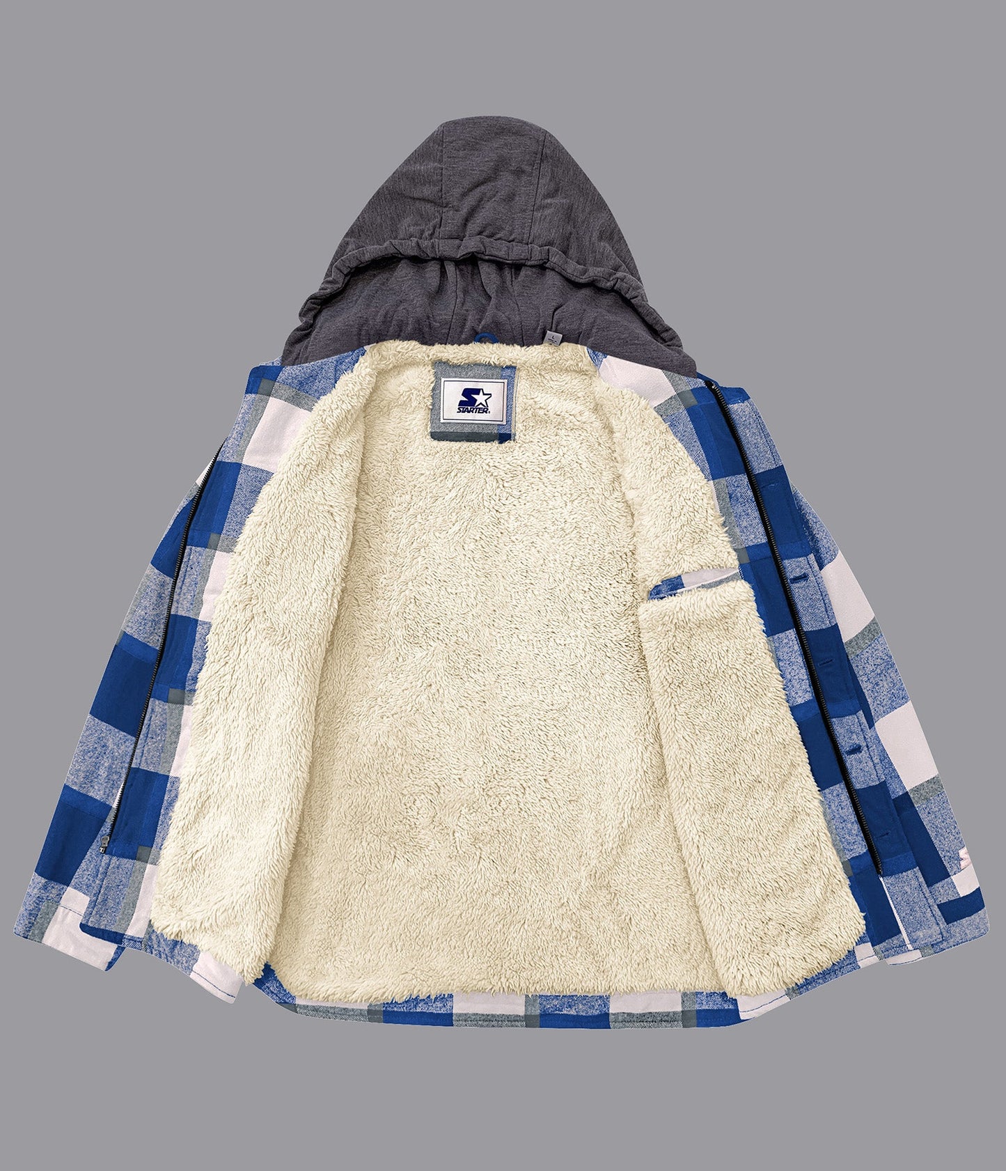 LA Rams Big Joe Sherpa Lined Plaid Jacket