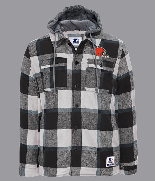 Cleveland Browns The Big Joe Sherpa Lined Plaid Jacket