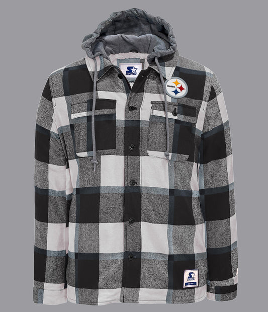 Pittsburgh Steelers Big Joe Sherpa Lined Plaid Jacket