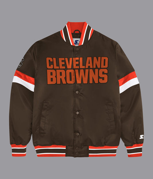 Cleveland Browns Home Game Varsity Jacket