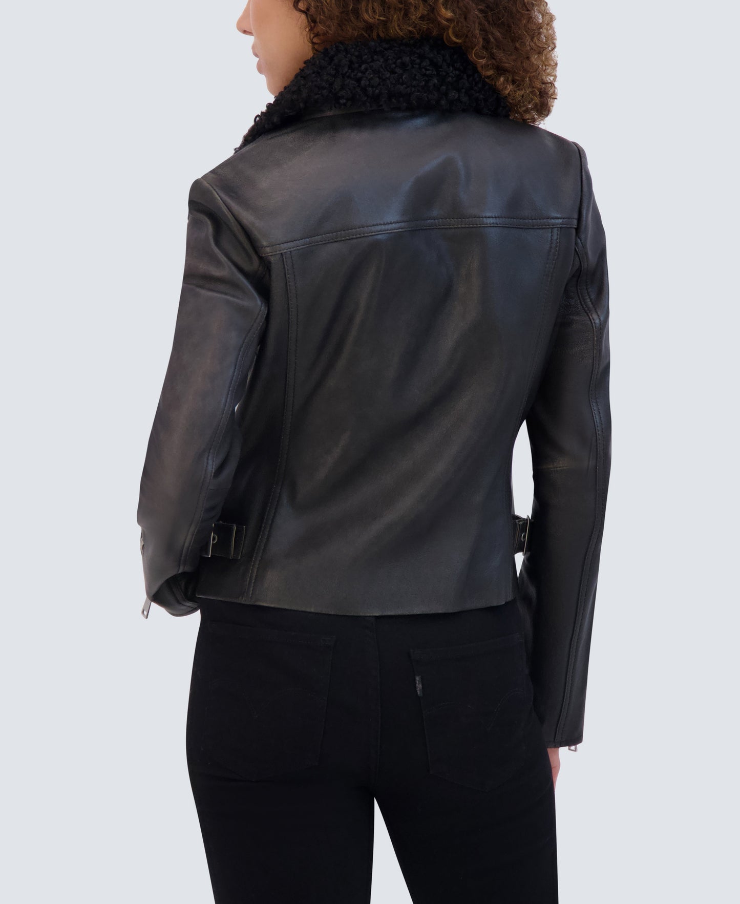 Paley Aviator Style Leather Jacket