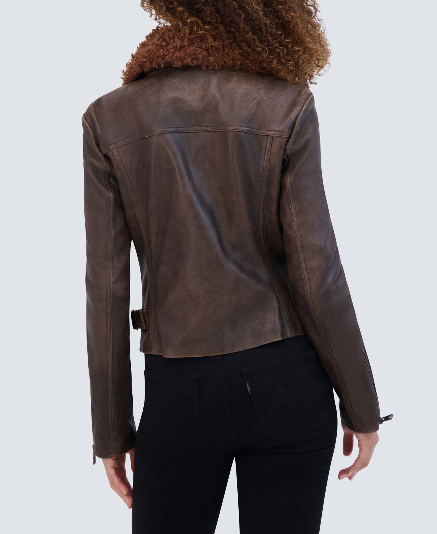 Paley Aviator Style Leather Jacket