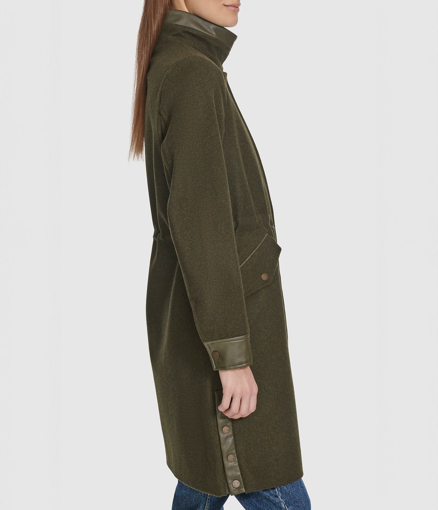 Chesme Anorak Style Wool Coat