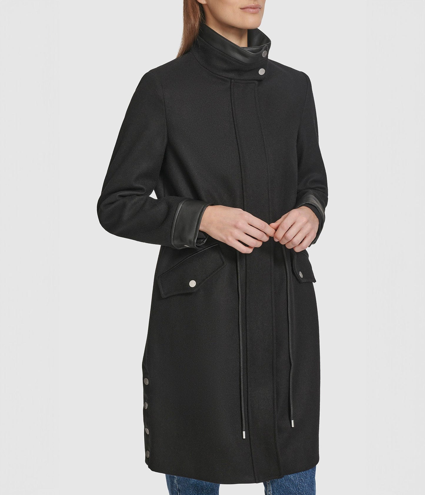 Chesme Anorak Style Wool Coat