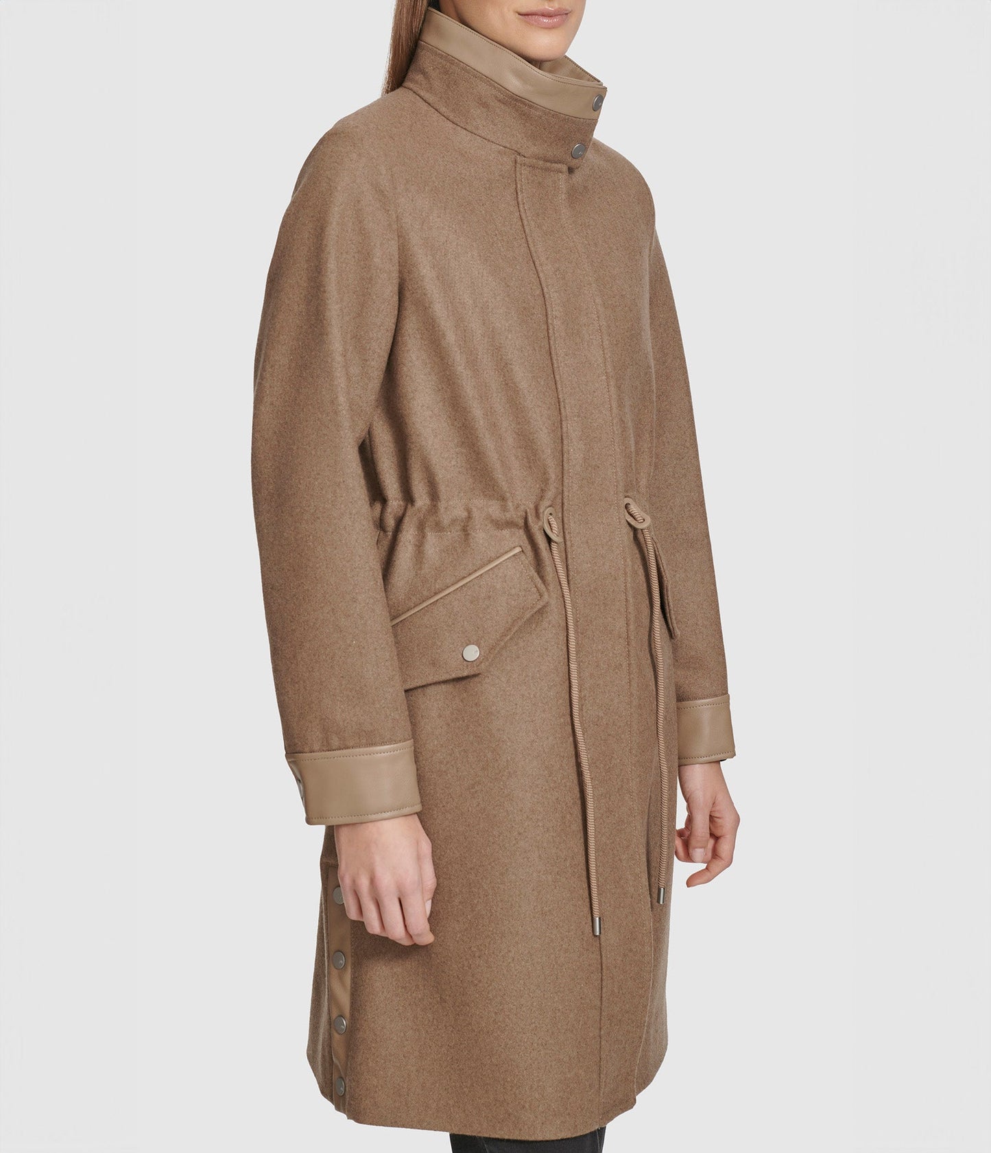 Chesme Anorak Style Wool Coat