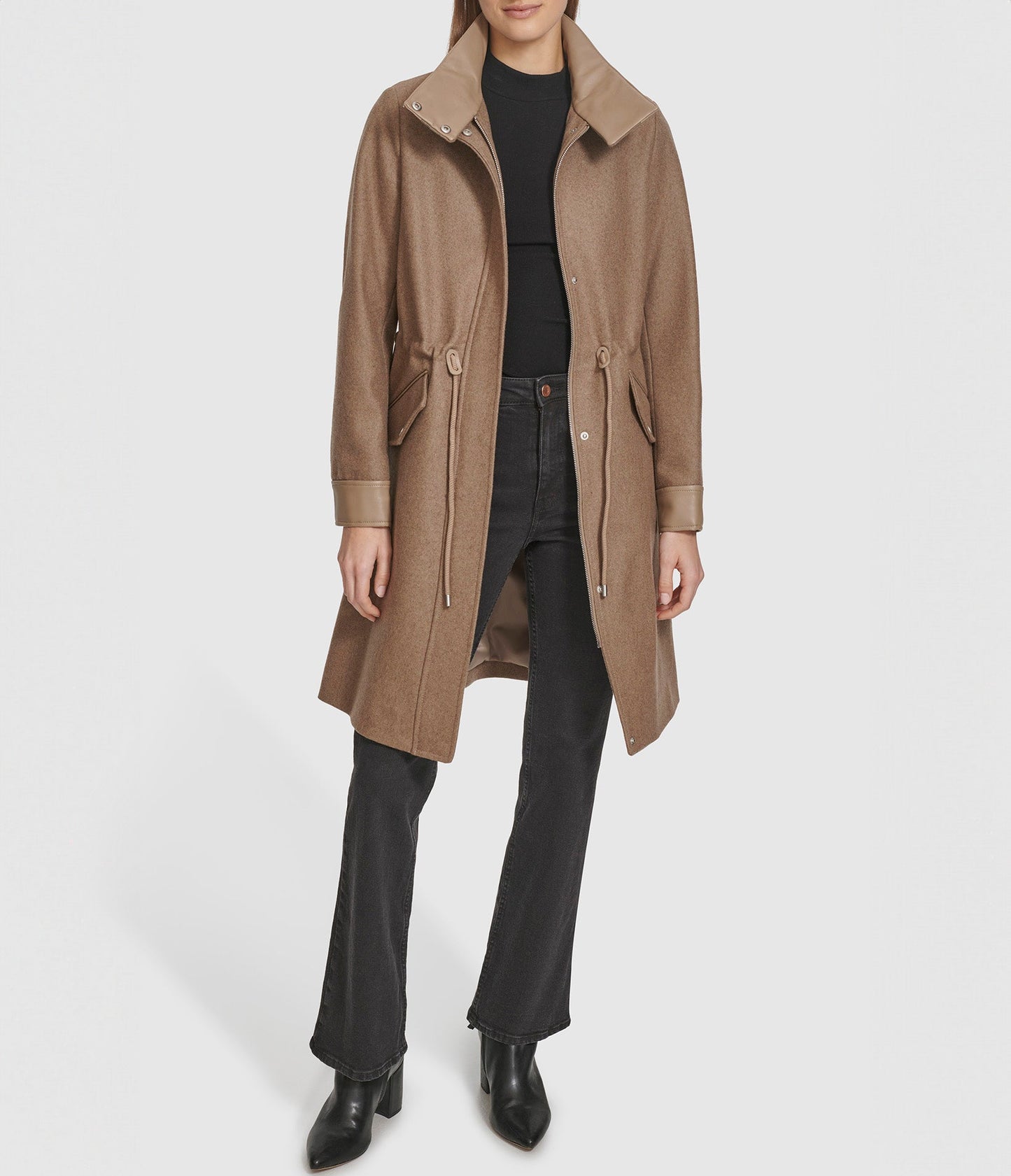 Chesme Anorak Style Wool Coat