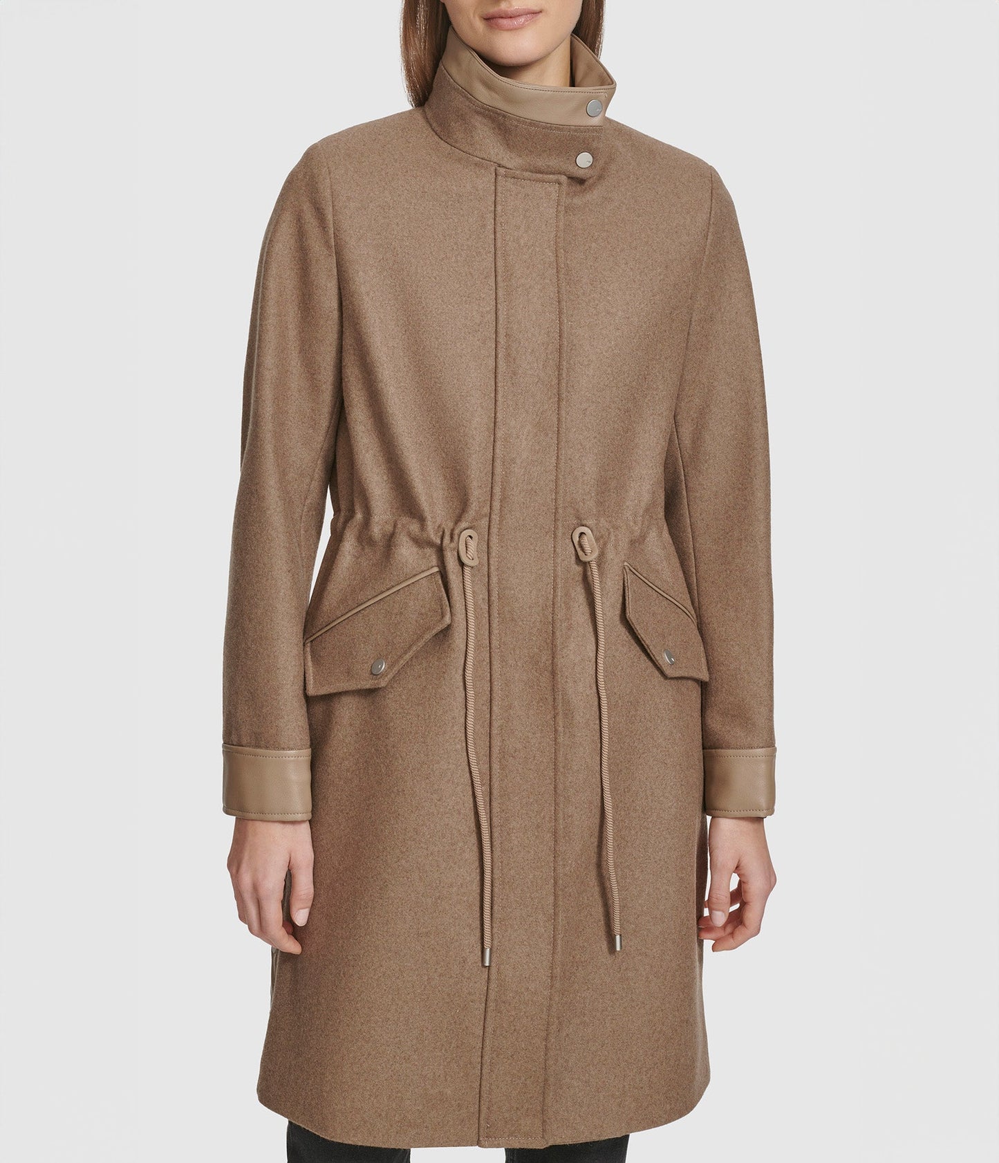 Chesme Anorak Style Wool Coat