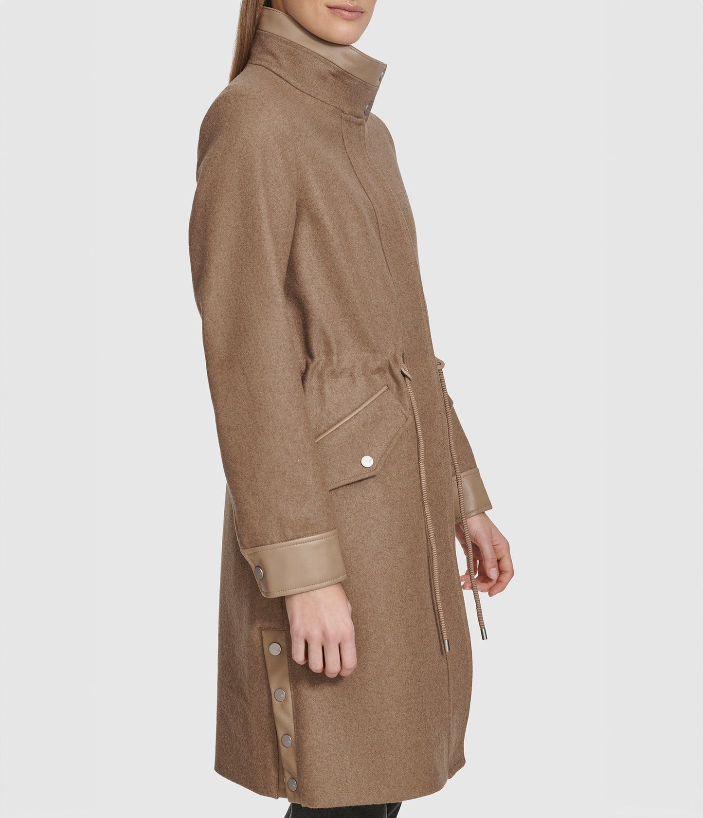 Chesme Anorak Style Wool Coat