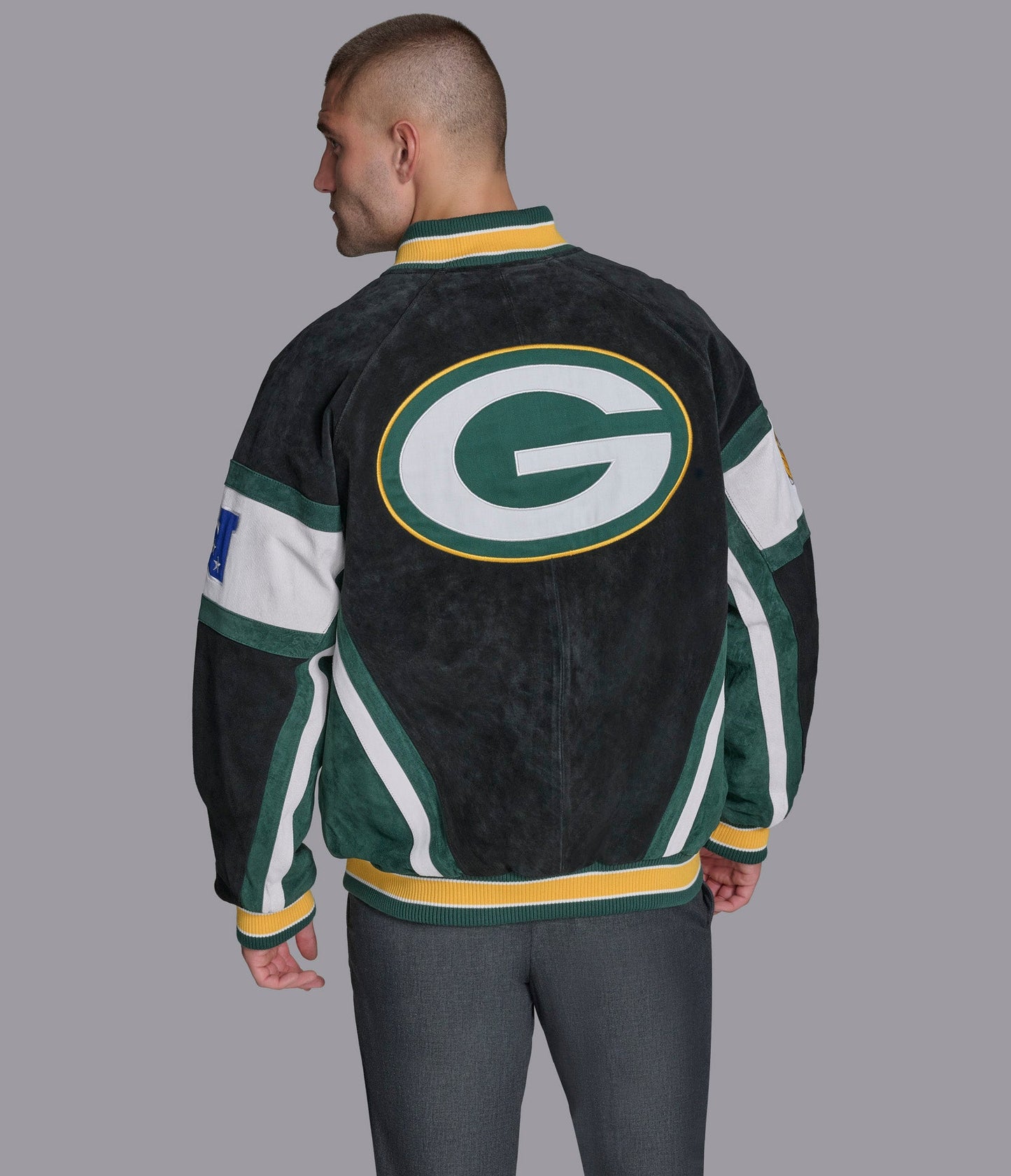 Green Bay Packers  Suede Varsity Jacket