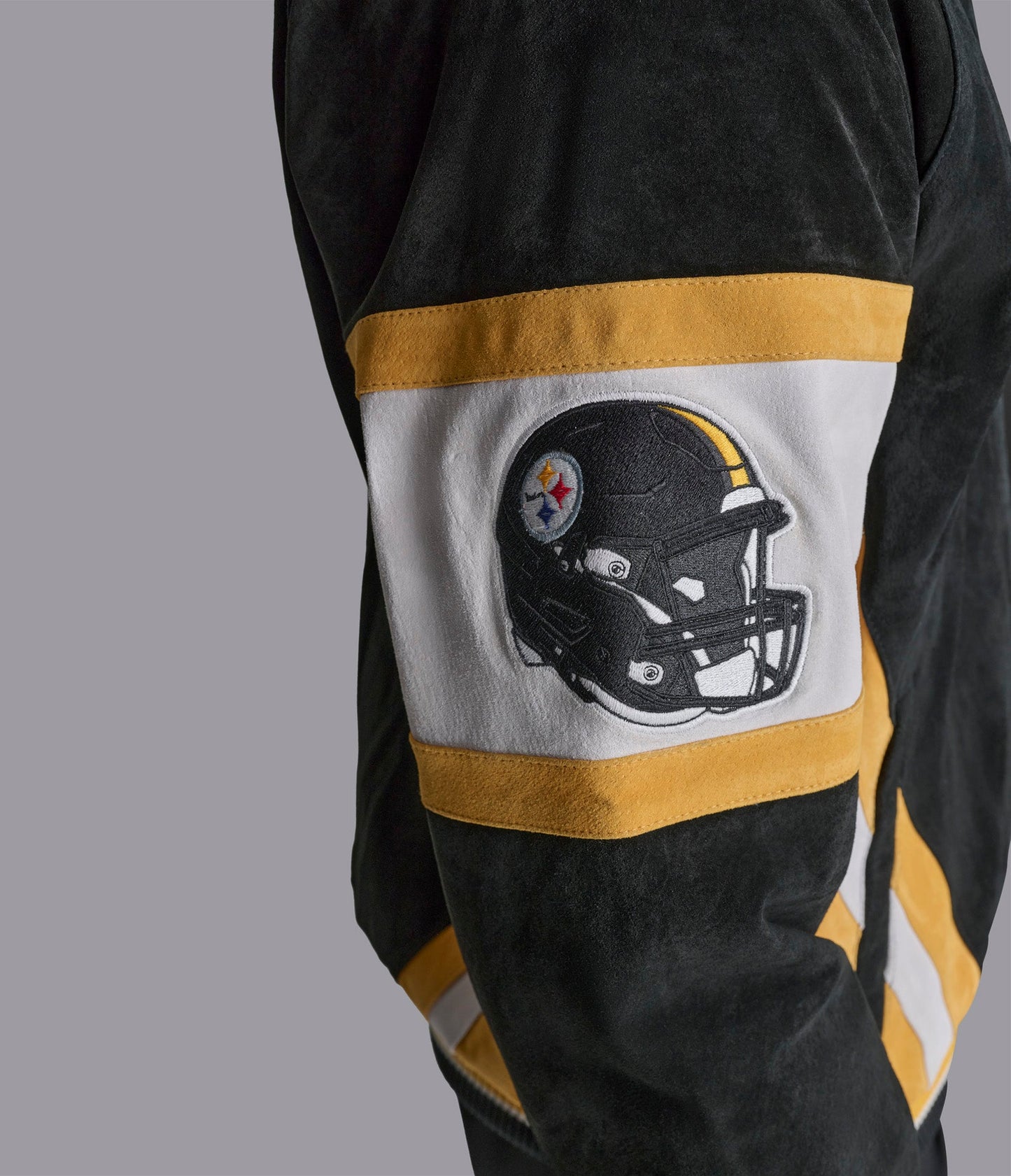 Pittsburgh Steelers Suede Varsity Jacket