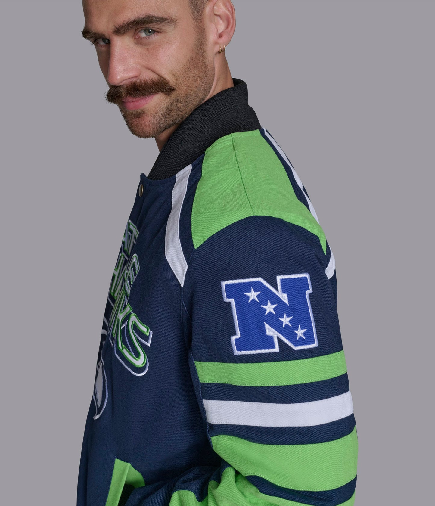 Seattle Seahawks Power Forward Racing Jacket