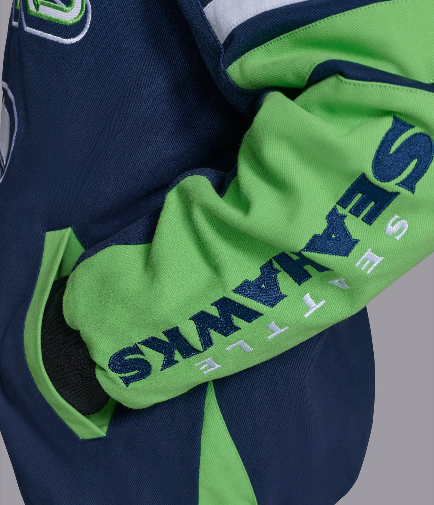 Seattle Seahawks Power Forward Racing Jacket