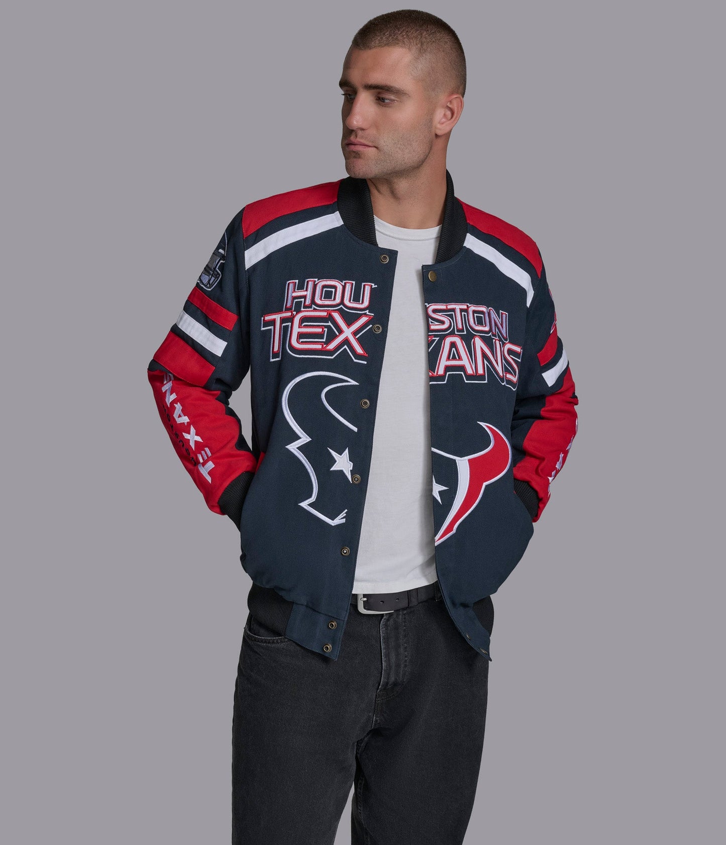 Houston Texans Power Forward Racing Jacket